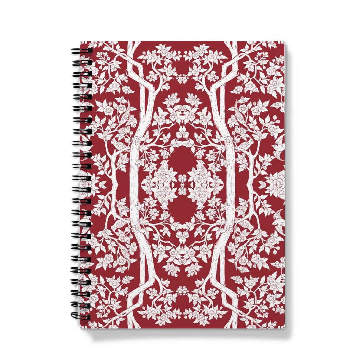 Aviary Red Notebook - A5 - Graph Paper - Notebooks & Notepads - Aesthetic Art