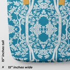 Aviary Tote - Bluebird Blue Bird Pattern Shopping Bags