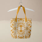 Aviary Tote - Goldfinch Orange Bird Pattern Shopping Bags