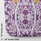 Aviary Tote - Purple Finch Bird Pattern Shopping Bags