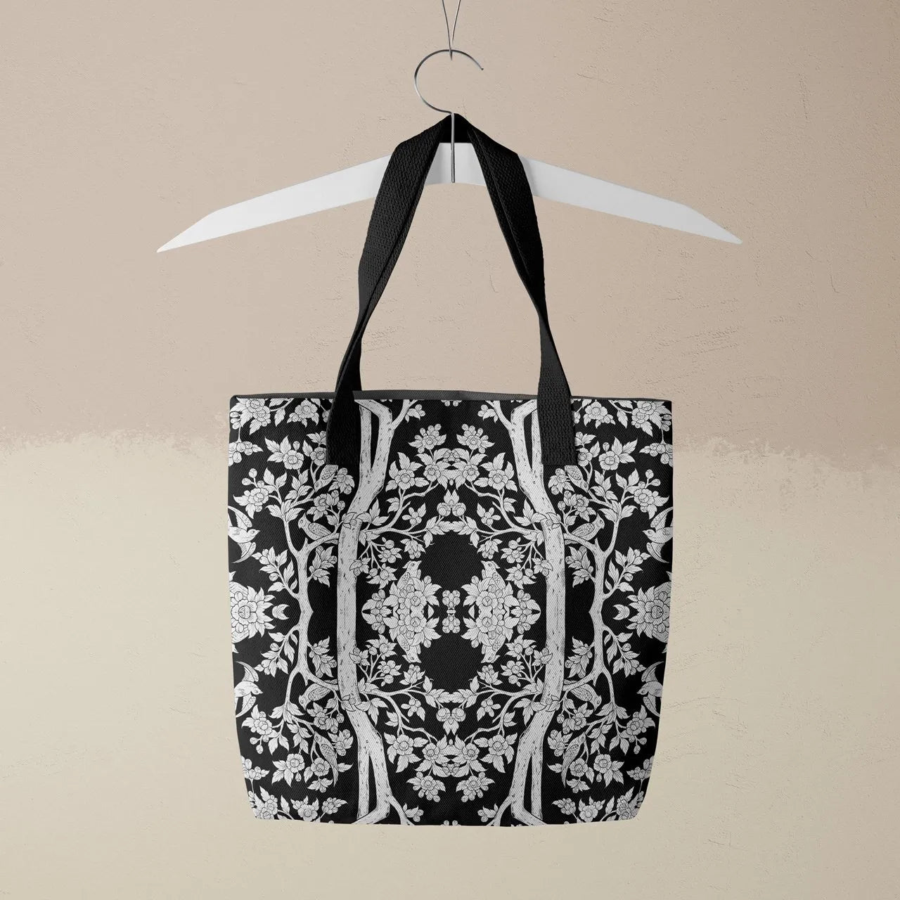 Aviary Tote - Raven - Heavy Duty Reusable Grocery Bag - Shopping Totes - Aesthetic Art