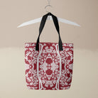 Aviary Tote - Rosella Red Bird Pattern Shopping Bags