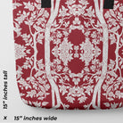 Aviary Tote - Rosella Red Bird Pattern Shopping Bags