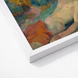 White Framed Art Print Impressionistic Painting Nude Figure Magnus Enckell, Homosexual, Luminous Dance