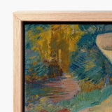 Framed Canvas Print Vibrant Impressionist Landscape Golden-yellow Trees Magnus Enckell, Homosexual Art, Luminous Dance
