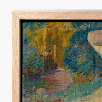 Framed Canvas Print Vibrant Impressionist Landscape Golden-yellow Trees Magnus Enckell, Homosexual Art, Luminous Dance