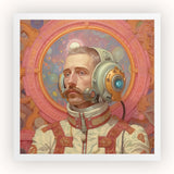 Axel - Gay German Astronaut Art Print / Canvas, Gay German Astronaut, German Astronaut Aesthetic, Gayest Astronaut
