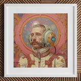 Axel - Gay German Astronaut Art Print / Canvas, Gay German Astronaut, German Astronaut Aesthetic, Gayest Astronaut