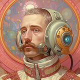 Axel - Gay German Astronaut Aesthetic Art Print - Posters Prints & Visual Artwork - Aesthetic Art