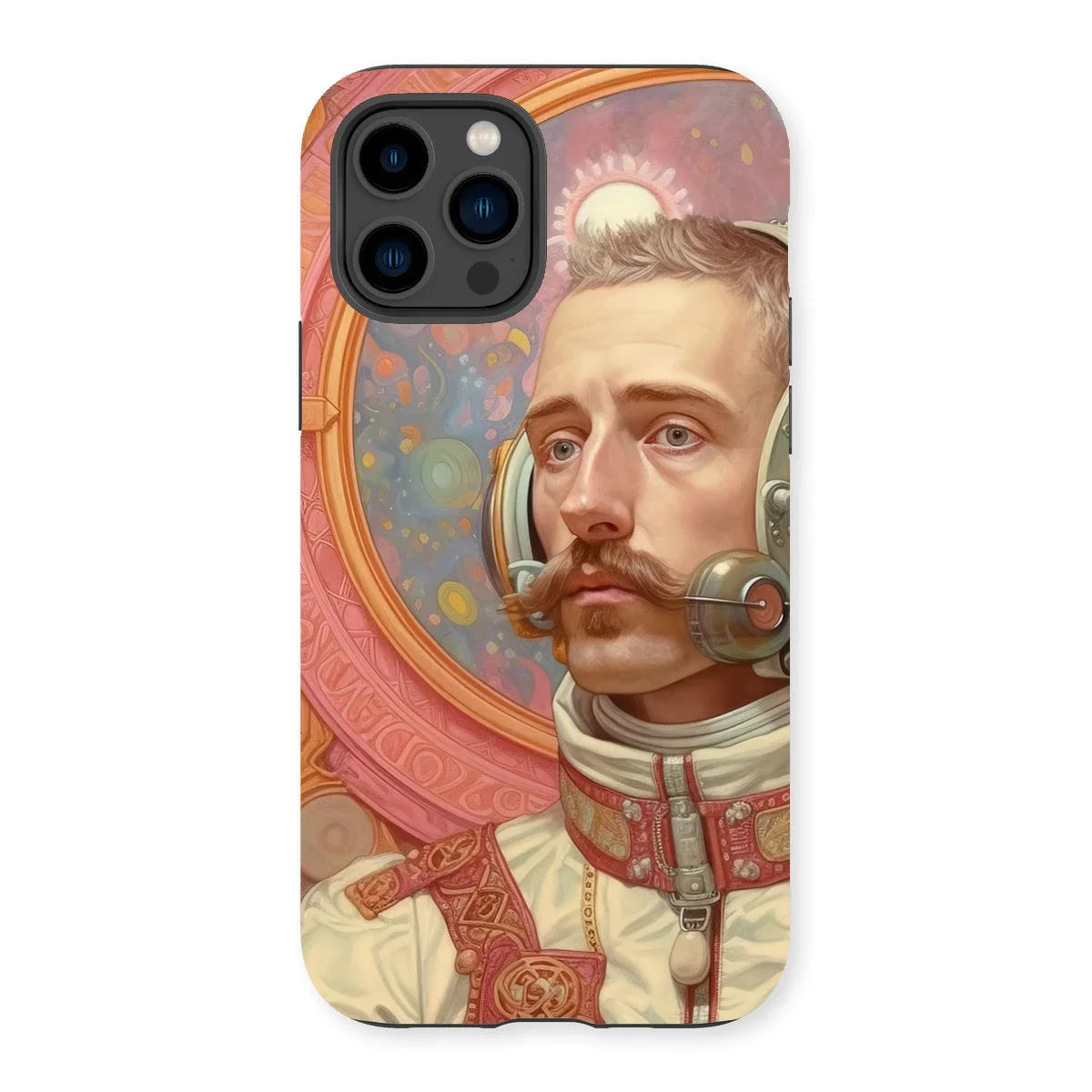 Axel - Gay German Astronaut Iphone Case, 14 Pro / Matte, Kite-771258367, Phone Case Artistic Portrait Mustachioed Man Vintage-style