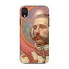 Axel - Gay German Astronaut Iphone Case, Xr / Matte, Phone Case Portrait Mustachioed Man Ornate Spacesuit Helmet