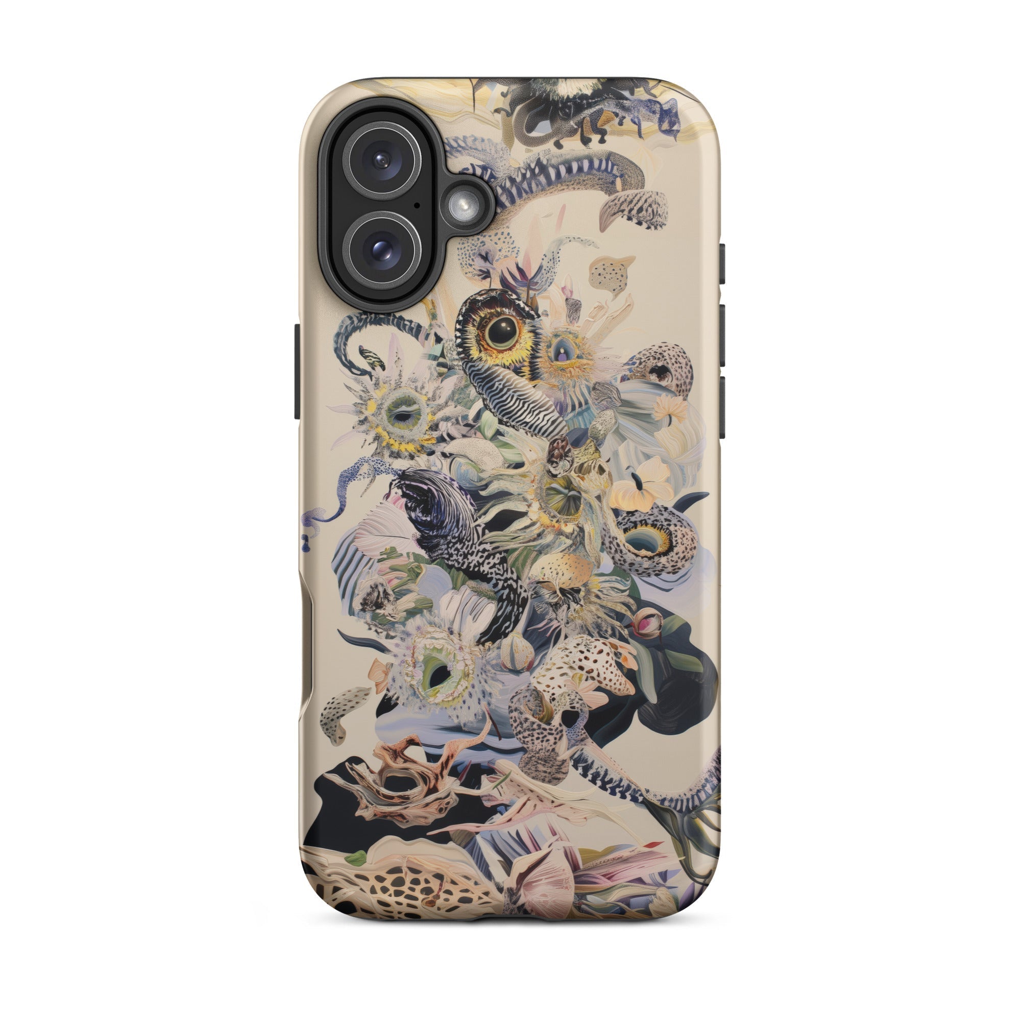 Babel Surreal Botanical Alien Art Iphone Case, 16 Plus / Matte, Decorated Phone Case