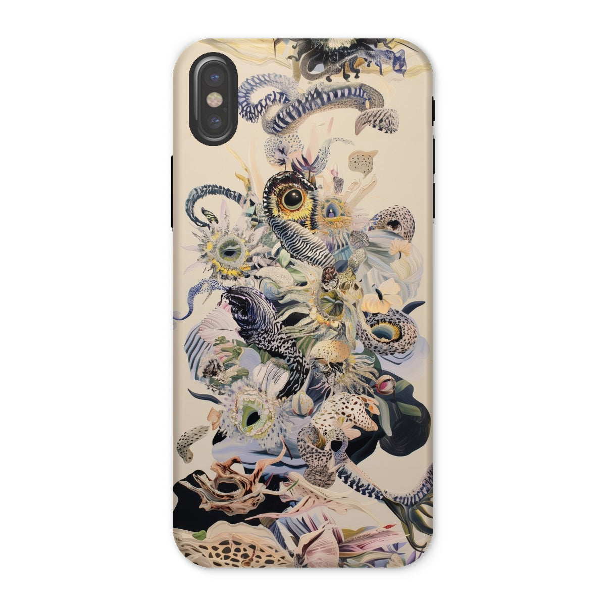 Babel Surreal Botanical Alien Art Iphone Case, x / Matte, Artistic Phone Case