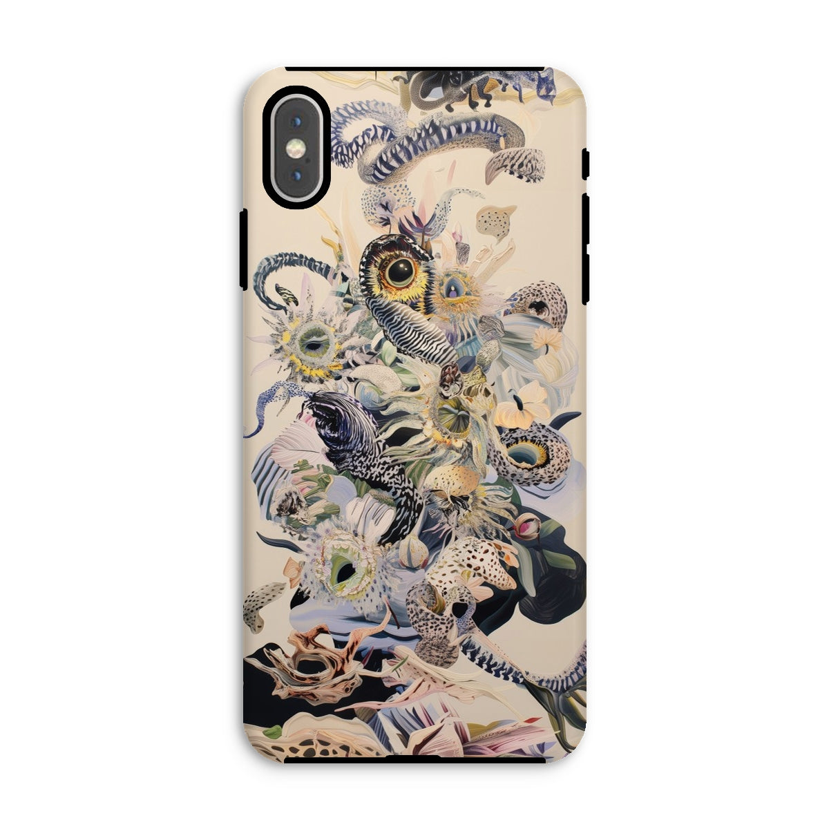 Babel Surreal Botanical Alien Art Iphone Case, Xs Max / Matte, Artistic Phone Case Animal Floral Designs