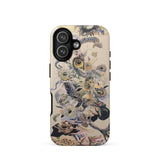 Babel - Surreal Botanical Alien Art Phone Case Iphone 17 / Matte Iphone 12 Case Intricate Animal Print Design Beige Surreal Botanical