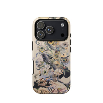 Babel - Surreal Botanical Alien Art Phone Case Iphone 17 Pro / Matte Iphone 12 Pro Max Case Detailed Multi-colored Animal Surreal Botanical