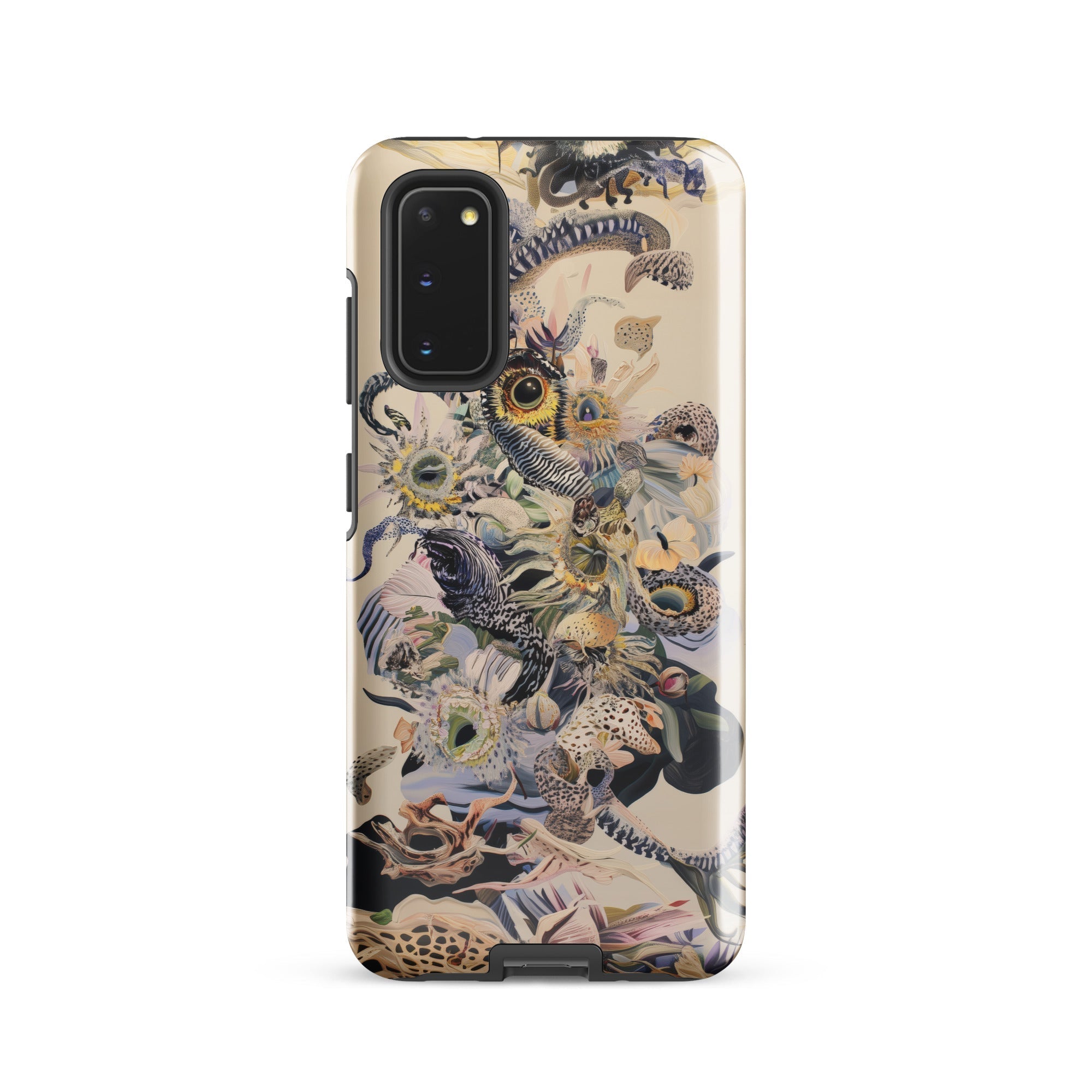 Babel Surreal Botanical Alien Art Samsung Case, Galaxy S20 / Gloss, Phone Case Detailed Fantastical Design Intertwined Creatures Natural