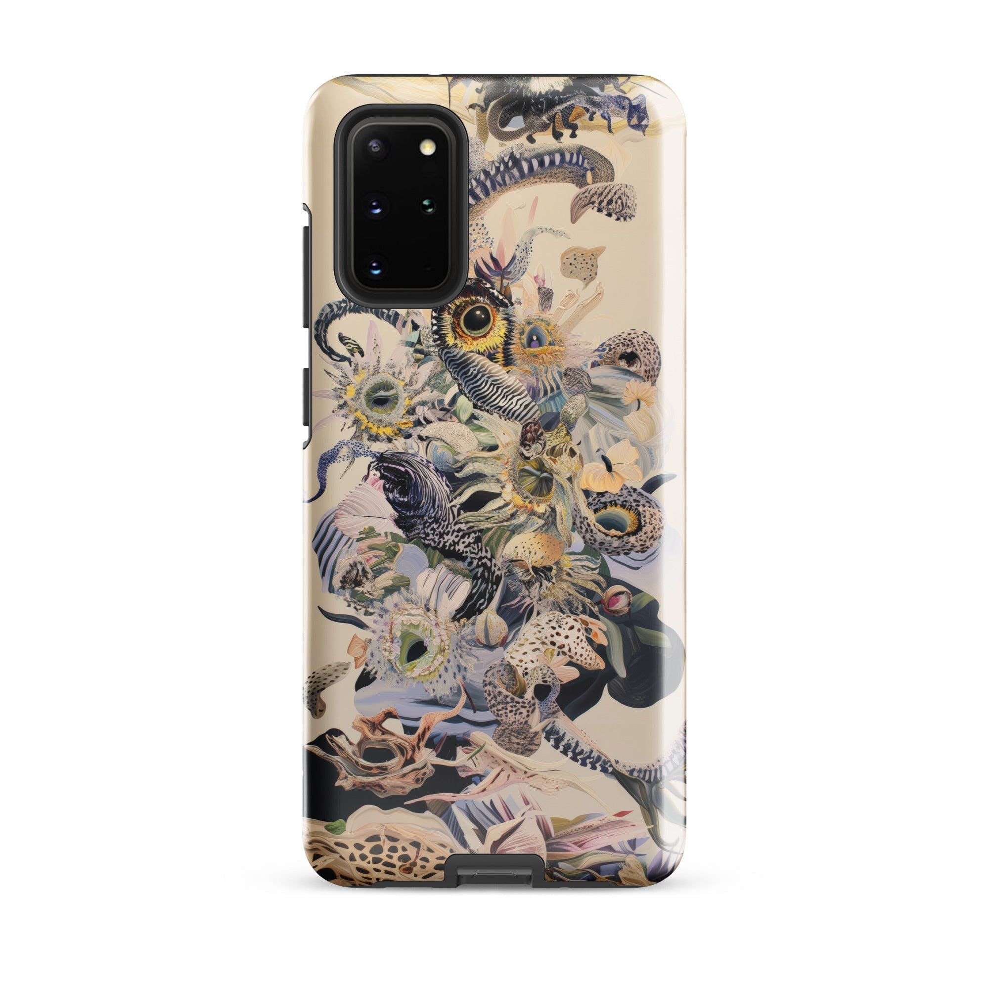 Babel Surreal Botanical Alien Art Samsung Case, Galaxy S20 Plus / Gloss, Phone Case Intricate Nature Inspired Collage Design Animals