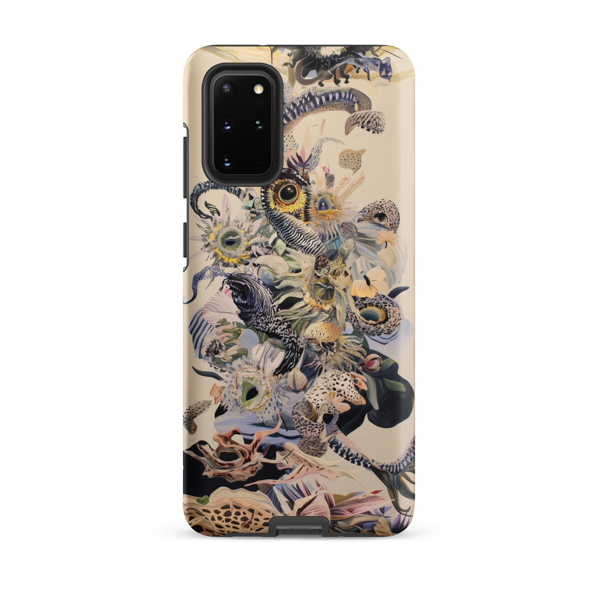 Babel Surreal Botanical Alien Art Samsung Case, Galaxy S20 Plus / Matte, Smartphone Case Intricate Multi Colored Animal Botanical