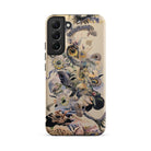 Babel Surreal Botanical Alien Art Samsung Case, Galaxy S22 Plus / Matte, Smartphone Case Intricate Multi Animal Floral Design Muted Colors