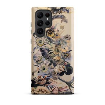 Babel - Surreal Botanical Alien Art Samsung Case, Galaxy S22 Ultra / Matte, Smartphone Decorative Animal Floral Collage Design Case