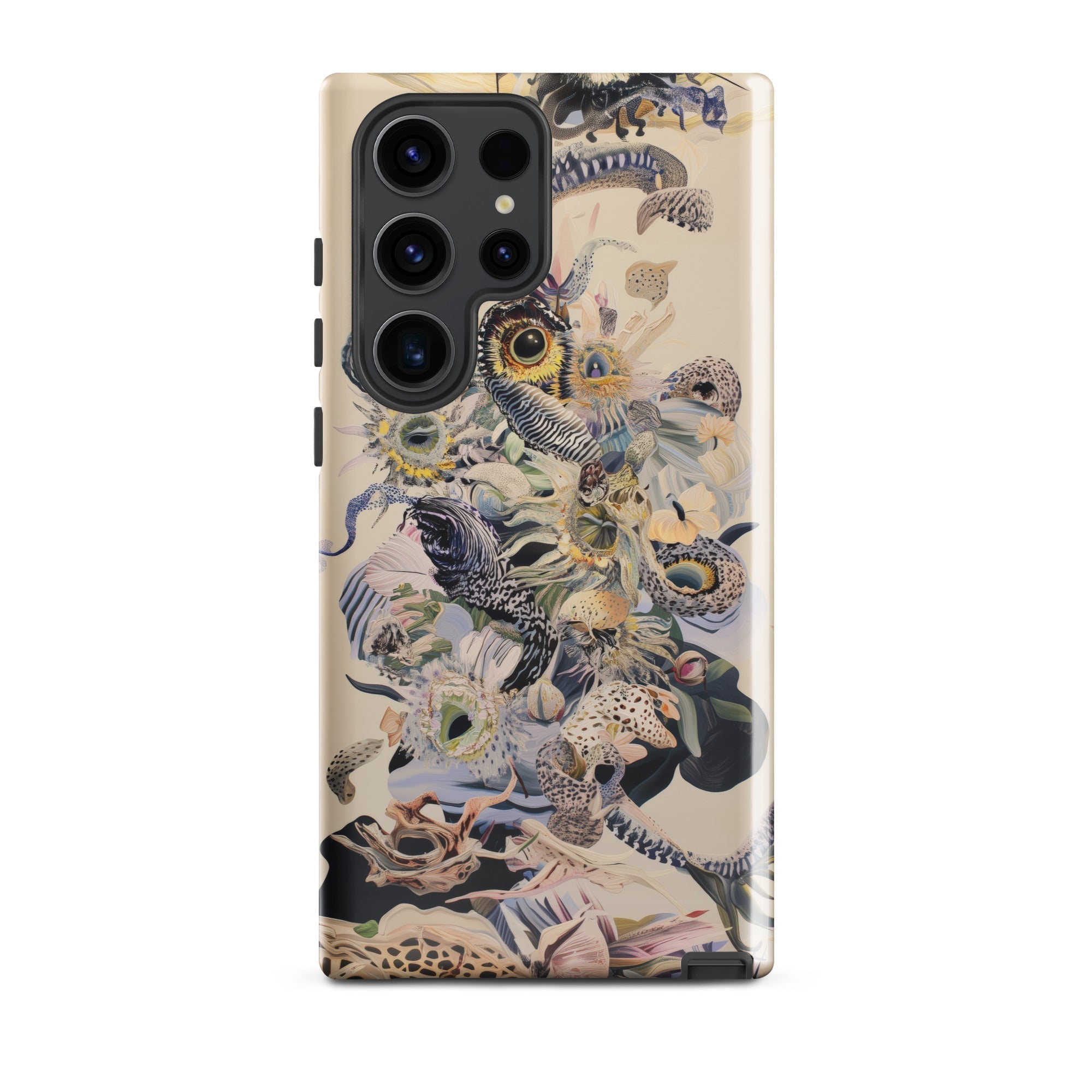 Babel Surreal Botanical Alien Art Samsung Case, Galaxy S23 Ultra / Gloss, Samsung Galaxy S23 Ultra Phone Case Detailed Nature Inspired