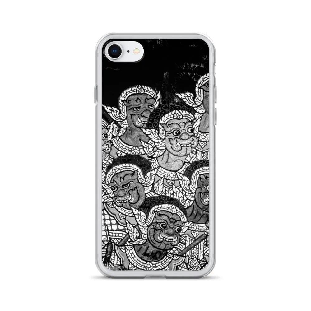 Babes In The Woods - Designer Travels Art Iphone Case - black And White - Iphone 7/8 - Mobile Phone Cases - Aesthetic