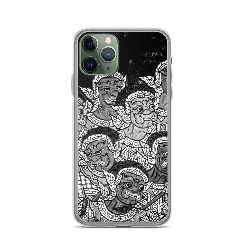 Babes In The Woods - Designer Travels Art Iphone Case - black And White - Iphone 11 Pro - Mobile Phone Cases
