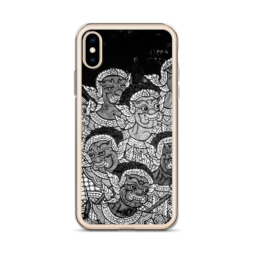 Babes In The Woods - Designer Travels Art Iphone Case - black And White - Mobile Phone Cases - Aesthetic Art