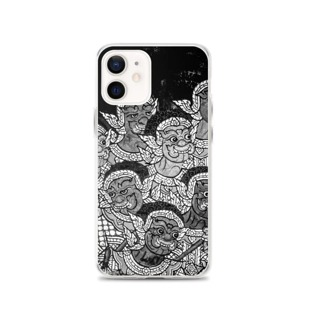 Babes In The Woods - Designer Travels Art Iphone Case -  black And White - Iphone 12 - Mobile Phone Cases - Aesthetic