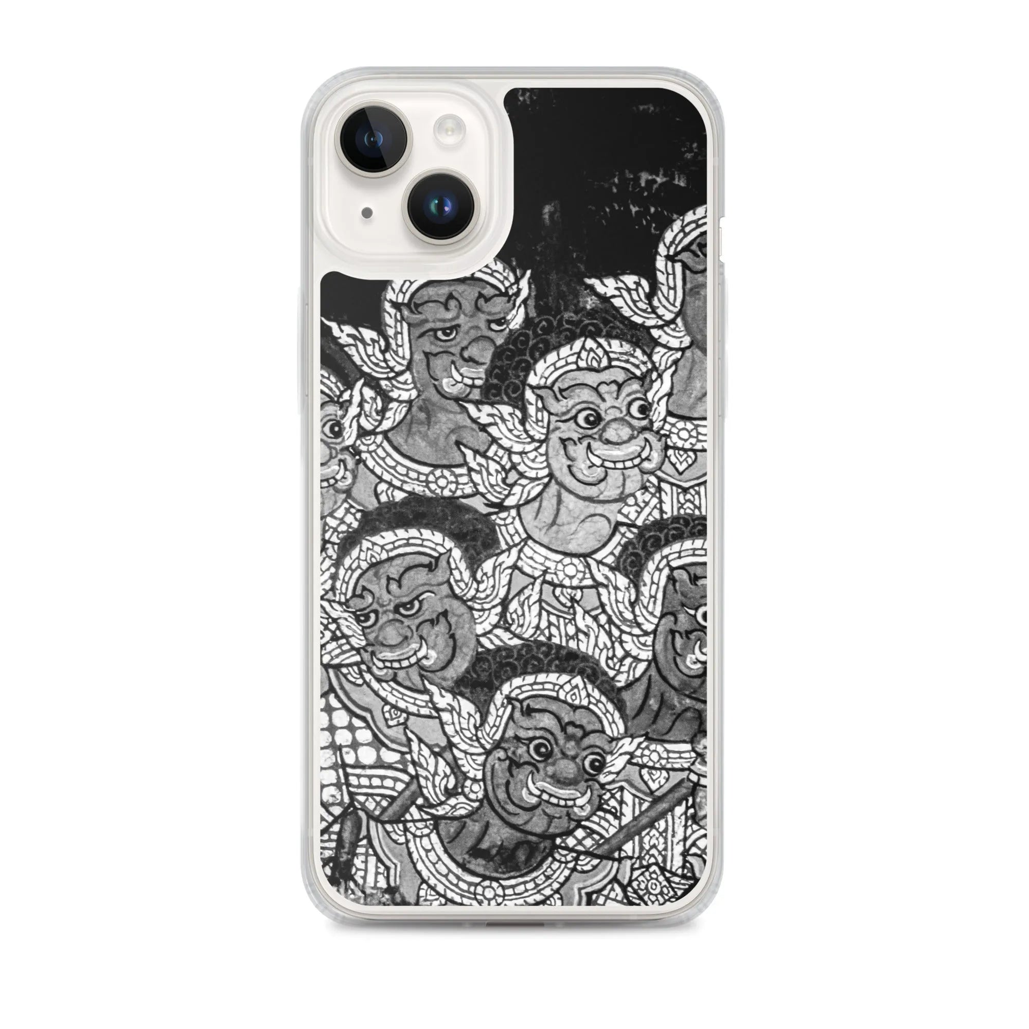 Babes In The Woods - Designer Travels Art Iphone Case - black And White - Iphone 14 Plus - Mobile Phone Cases