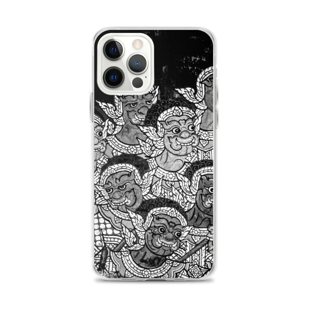 Babes In The Woods - Designer Travels Art Iphone Case - black And White - Iphone 12 Pro Max - Mobile Phone Cases