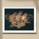 Babes in the Woods - Traditional Thai Myth Art Print, Framed Artwork Group Cherubs Angels Golden Tones