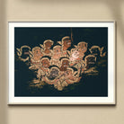 Babes in the Woods - Traditional Thai Myth Art Print, Framed Artwork Group Cherubs Angels Golden Tones