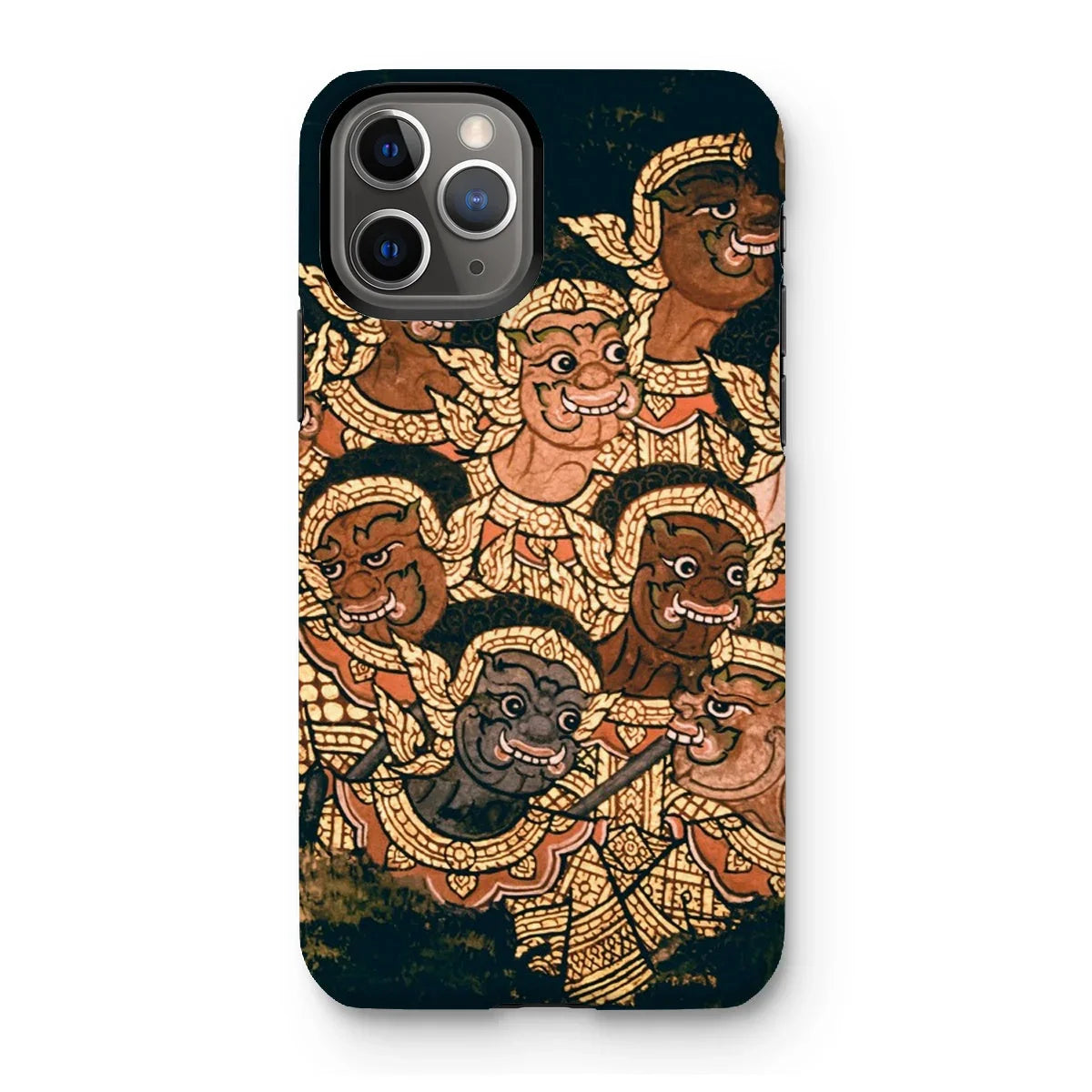 Babes in the Woods - Traditional Thai Myth Iphone Case, 11 Pro / Matte, Phone Case Colorful Traditional Thai-style Artwork Multiple Faces