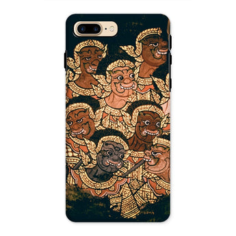 Babes in the Woods - Traditional Thai Myth Iphone Case, 8 Plus / Matte, Phone Case Colorful Traditional Thai-style Artwork Multiple Faces