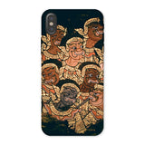 Babes in the Woods - Traditional Thai Myth Iphone Case, x / Matte, Phone Case Colorful Traditional Thai Art Design Multiple