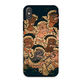 Babes in the Woods - Traditional Thai Myth Iphone Case, Xs / Matte, Phone Case Colorful Traditional Thai Art Design Multiple