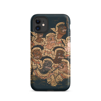 Babes in the Woods - Traditional Thai Myth Phone Case Iphone 11 / Matte Phone Case Mural Design Traditional Thai Myth, Folklore, Mystical