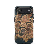 Babes in the Woods - Traditional Thai Myth Phone Case Iphone 17 Air / Matte Google Pixel 7a Phone Case Batik-inspired Design Monkeys
