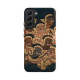 Babes in the Woods - Traditional Thai Myth Samsung Case, Galaxy S22 Plus / Matte, Black Smartphone Case Ancient Thai Mural Painting Design