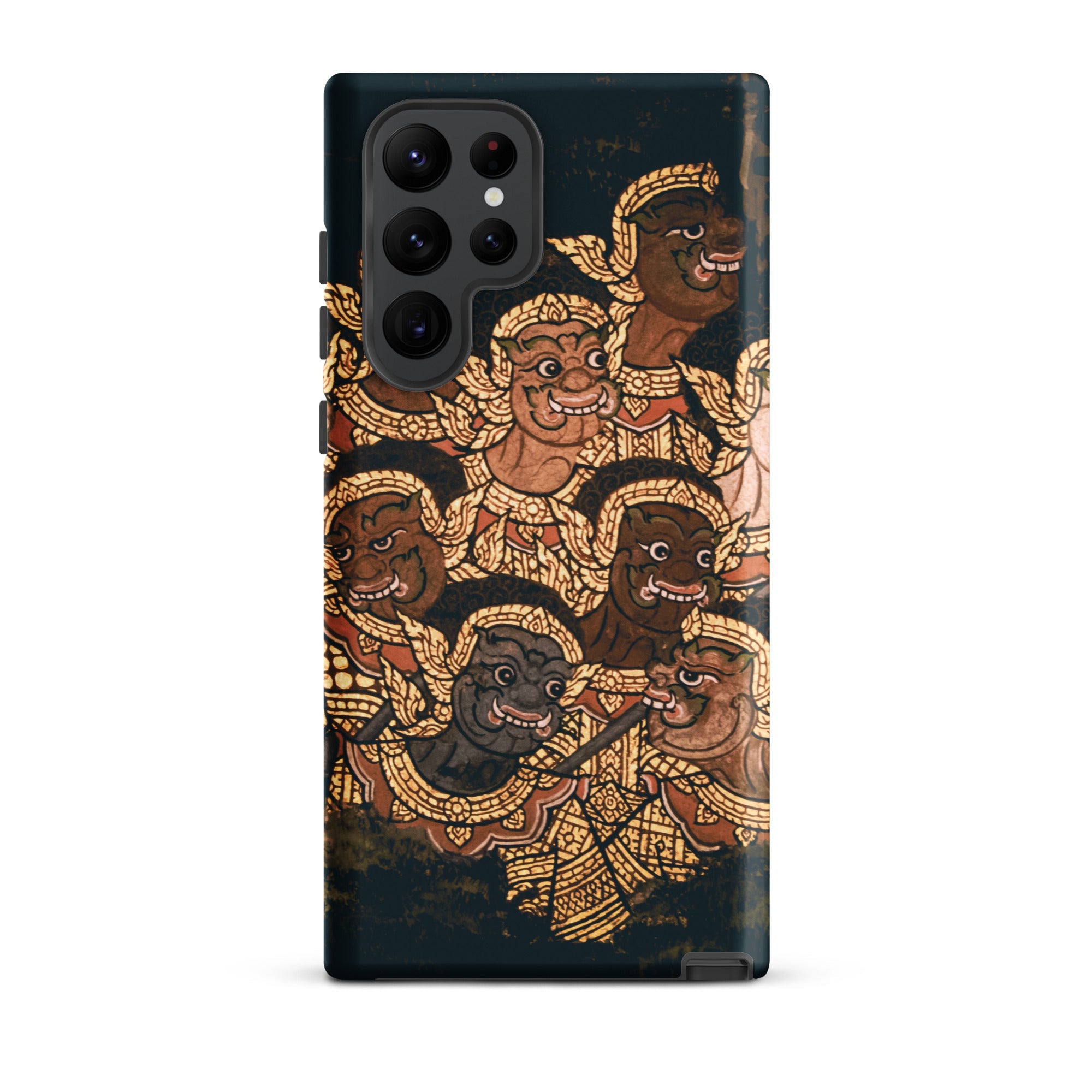 Babes in the Woods Traditional Thai Myth Samsung Case, Galaxy S22 Ultra / Matte, Black Samsung Galaxy S24 Ultra Phone Case Traditional