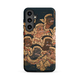 Babes in the Woods - Traditional Thai Myth Samsung Case, Galaxy S24 Plus / Matte, Black Smartphone Case Traditional Thai Mural Art