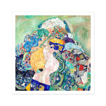 Baby - Gustav Klimt Art Nouveau Print, Colorful Ornate Painting Gustav Klimt’s Distinctive Art Nouveau
