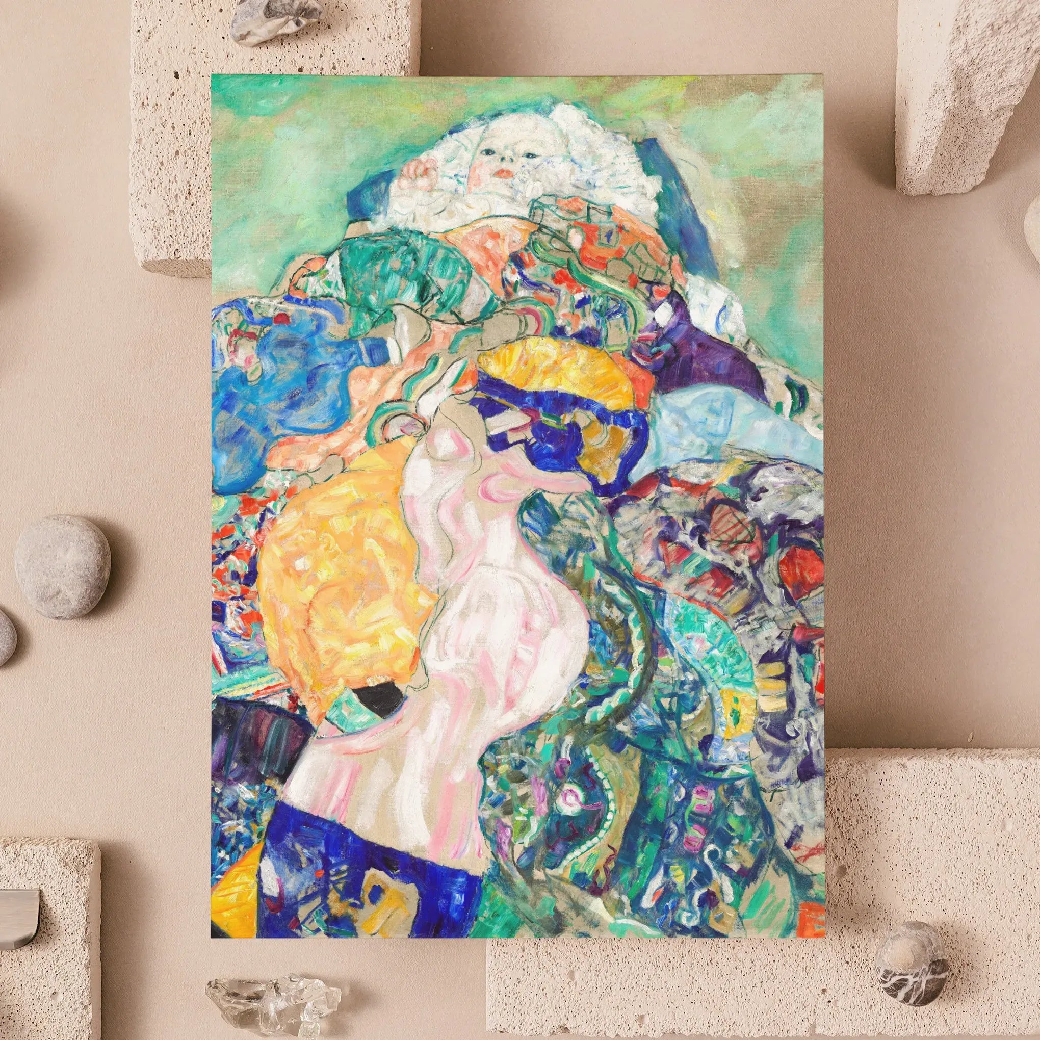 Baby By Gustav Klimt Greeting Card - Greeting & Note Cards - Aesthetic Art