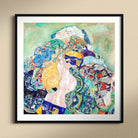 Baby - Gustav Klimt Vienna Secession Framed Art Print 12’’x12’’ / Black Frame Posters Prints & Visual Artwork