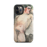 Bacchant - Magnus Enckell Dionysian Art Iphone Case, 11 Pro / Matte, Iphone 12 Pro Max Case Nude Male Figure