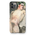 Bacchant - Magnus Enckell Dionysian Art Iphone Case, 11 Pro Max / Matte, Iphone Case Watercolor Nude Figure Artwork