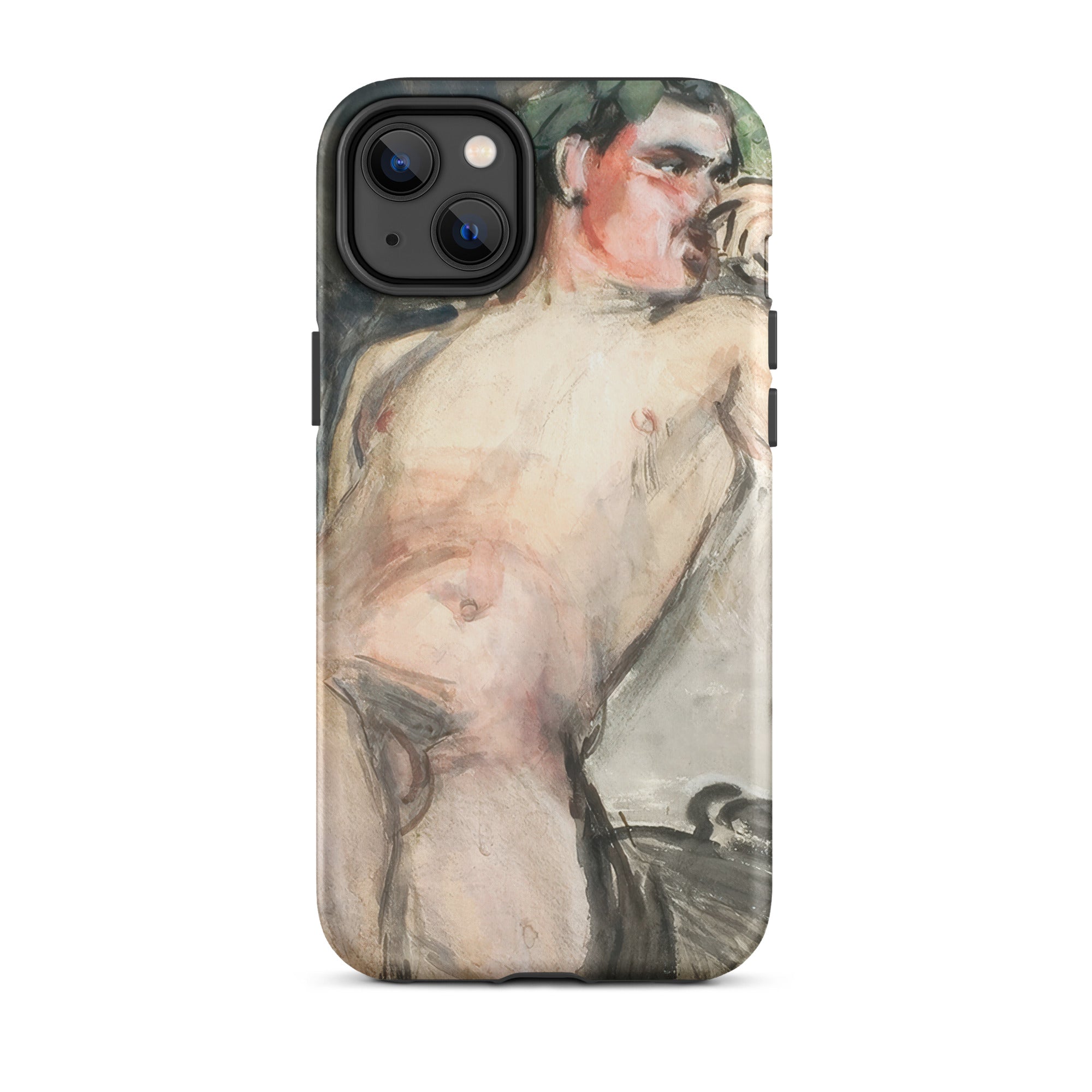 Bacchant Magnus Enckell Dionysian Art Iphone Case, 14 Plus / Matte, Phone Case Nude Male Figure