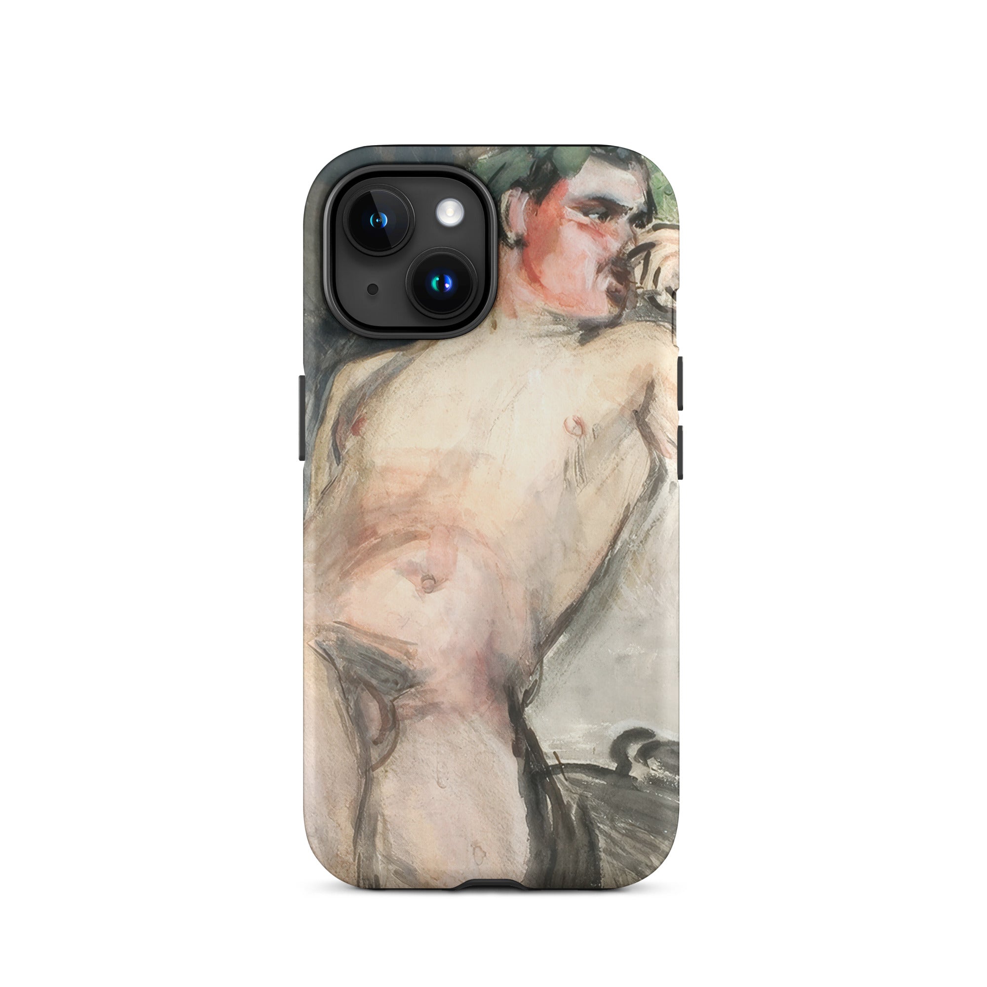 Bacchant Magnus Enckell Dionysian Art Iphone Case, 15 / Matte, Phone Case Nude Male Figure